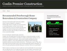 Tablet Screenshot of peterboroughconstruction.com